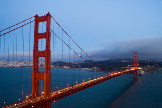 Golden Gate bridge and San Francisco