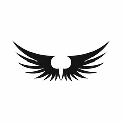 Wing icon in simple style isolated vector illustration