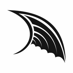 Wing icon in simple style isolated vector illustration