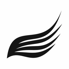 Obraz premium Wing icon in simple style isolated vector illustration