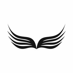 Wing icon in simple style isolated vector illustration