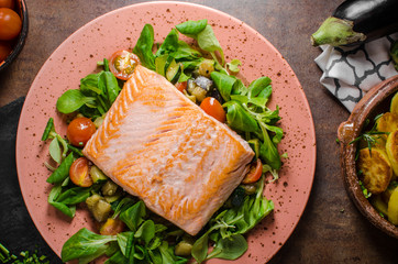 Salmon with potatoes