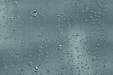 rain drops on car window