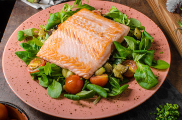 Salmon with potatoes
