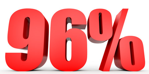Discount 96 percent off. 3D illustration.