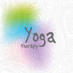 Fototapeta na wymiar Yoga - background with copy space