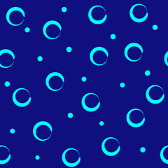 Circle chaotic seamless pattern