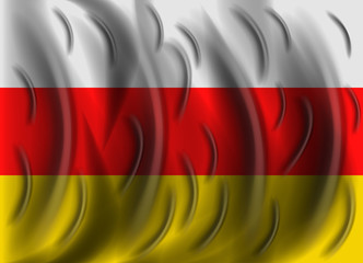 south ossetia wind flag