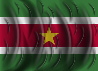 Obraz premium suriname wind flag