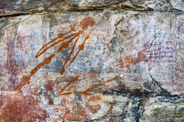 Ancient rock drawing