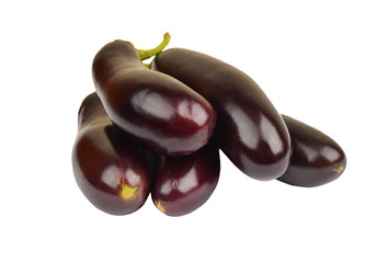 Eggplant on white