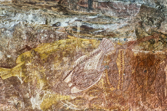 Ancient rock drawing
