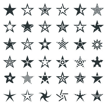 Star Shape Icons - Illustration
