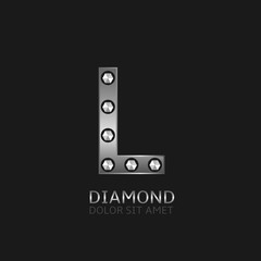 Silver L letter