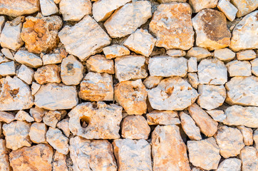 part of a stone wall, for background or texture