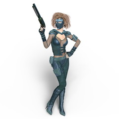 Fototapeta premium 女性戦士