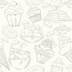 cake seamless pattern