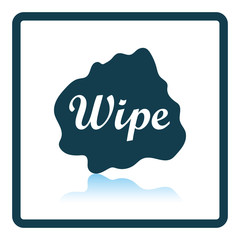 Wipe cloth icon