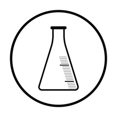 Icon of chemistry cone flask