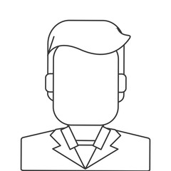 Obraz premium flat design faceless businessman portrait icon vector illustration