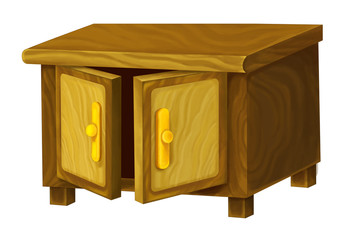 Cartoon wardrobe - isolated - illustration for children
