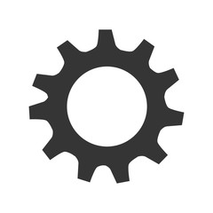 Gear,cog, or wheel icon in black and white , vector illustration graphic design.