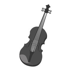 Music instrument in black and white , vector illustration graphic.