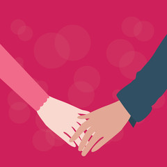 hands holding couple male female fall in love romantic relationship