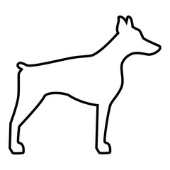 Dog cute pet graphic design, vector illustration isolated icon.