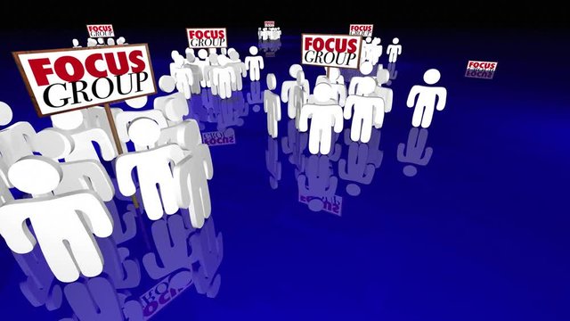 Focus Group Customer Survey Discussion Meeting People 3d Animation