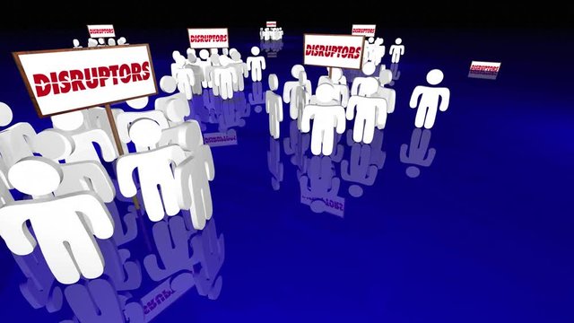 Disruptors Industry Change Agents Innovators People 3d Animation