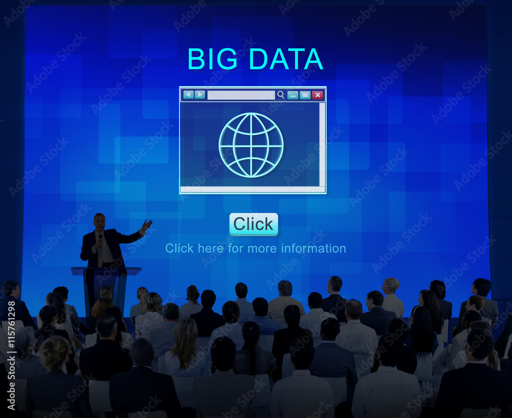 Poster internet html homepage browser big data concept