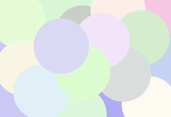 colorful of circles pastel pattern abstract background, this size of picture can use for desktop wallpaper or use for cover paper and background presentation, illustration, copy space for text