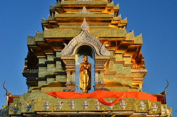 Golden Buddha statue in Thailand Buddha Temple.