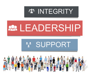 Leadership Lead Guiding Support Integrity Concept