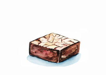Brownies Watercolor
