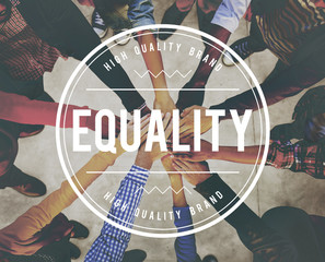 Equality Fair Parity Respect Balance Equal Fairness Concept - obrazy, fototapety, plakaty