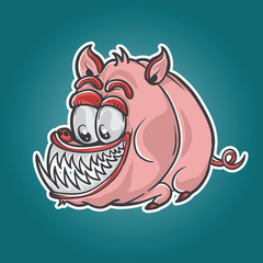 Pig monster character