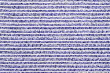 青いストライプ生地のクローズアップ