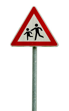 Vorsicht Kinder auf der Strasse