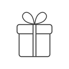 Gift box line icon