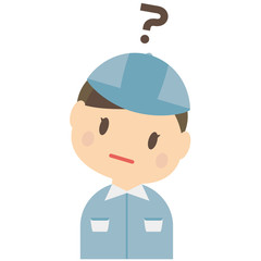 作業員　かわいい　上半身　制服 はてな
