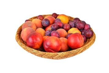 Fruits in wattled basket