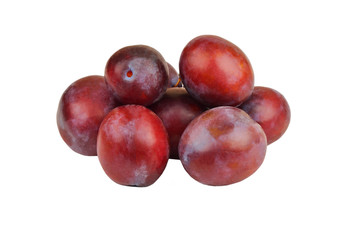 Plum on white
