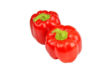 Red pepper on white
