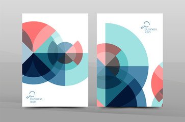 Annual report cover, geometric design