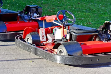 Foto op Plexiglas Abgestelltes Go-Kart © johnmerlin