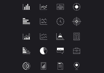 Icons design tample . Mixed media