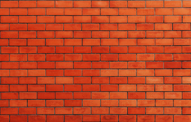 Red brick wall background.
