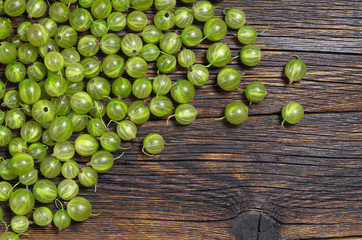 Background with gooseberries